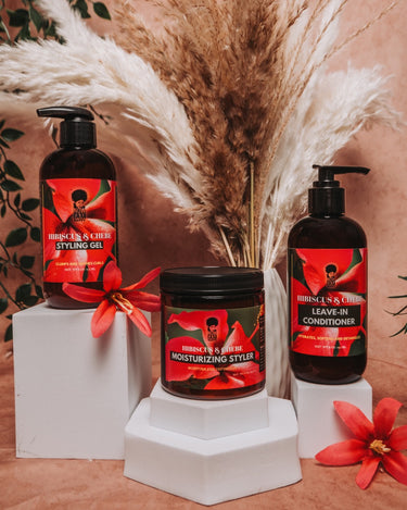 Hibiscus and Chebe Shine and Define Kit